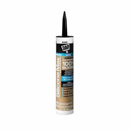 DAP 10.1 oz Silicone Max Sealant, Black DA572515